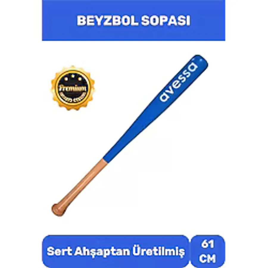 Ahşap 28 inc Beyzbol Sopası 61 Cm Premium Özel Üretim Mükemmel Kavrayışlı Kırılmaz Baseboll