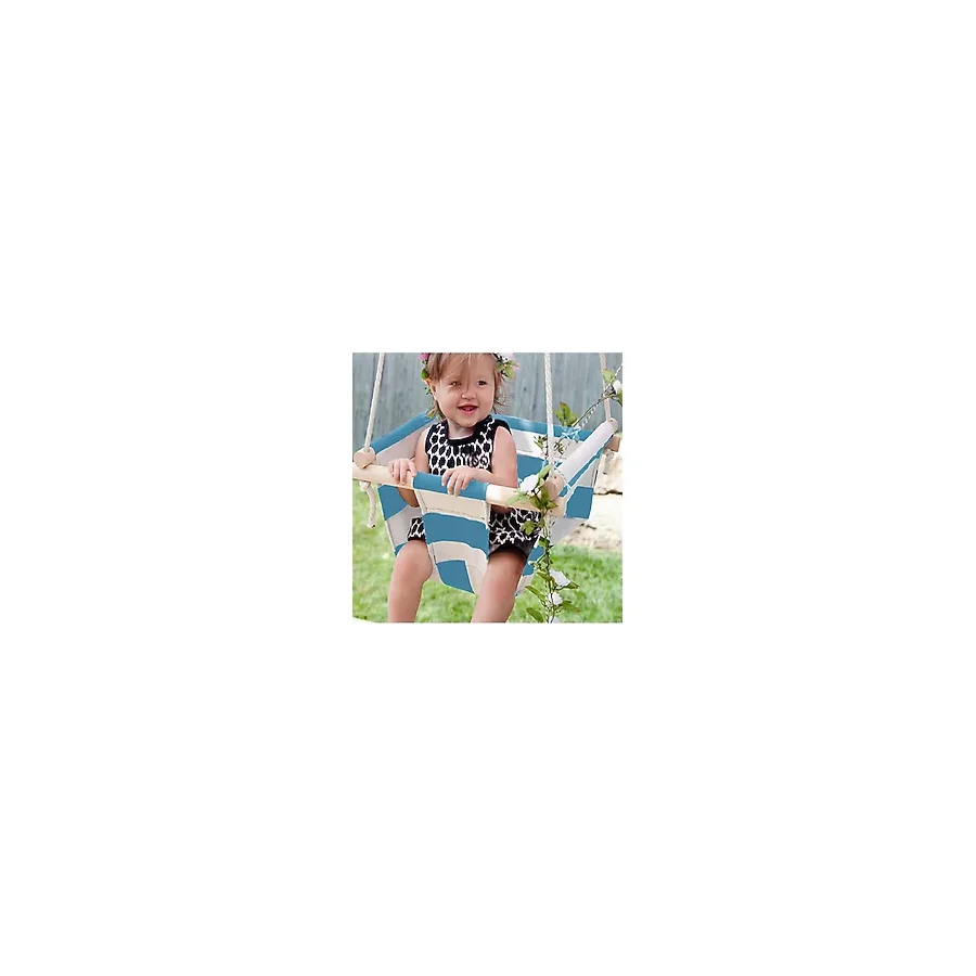 Ahşap Bebek Salıncak Bebek Hamağı Salıncağı Oda Salon Bahçe Salıncak Çocuk Bebek Salıncağı Turkuaz