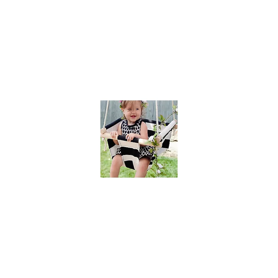 Ahşap Bebek Salıncak Bebek Hamağı Salıncağı Oda Salon Bahçe Salıncak Çocuk Bebek Salıncağı Siyah