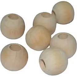 Ahşap Boncuk 10 Adet 12 mm