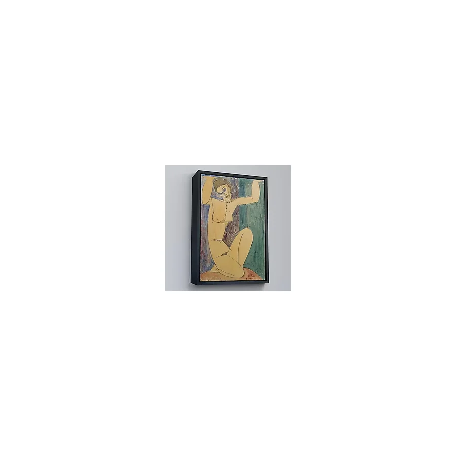 Ahşap Çerçeveli Amedeo Modigliani - Cariatide Tablo-8089