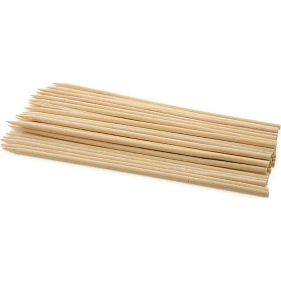 Ahşap Çöp Şiş Çubuğu Uzun 5 Mmx350 Mm (100 Adet)
