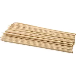 Ahşap Çöp Şiş Çubuğu Uzun 5 Mmx350 Mm (100 Adet)
