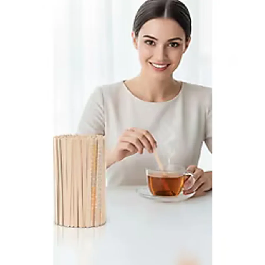 Ahşap Karıştırıcı Kaşık - 70'Li Paket Çay, Kahve Ve Servis İçin Hijyenik Ve Pratik! 722317
