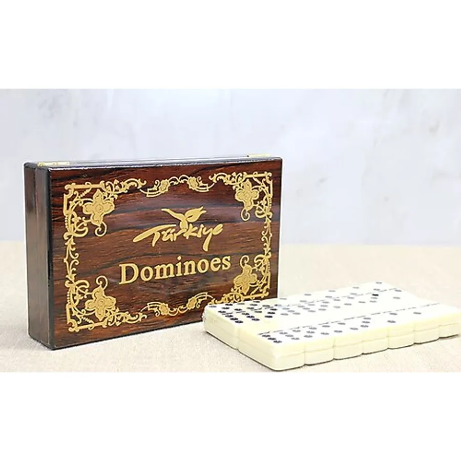 Ahşap Kutulu Domino Oyunu Model 3