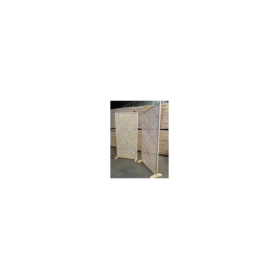 Ahşap Paravan Separatör 100 x 200 cm Ağaç Temalı Dayanıklı Ahşap Malzeme ile Tek Parçalı - 100x200