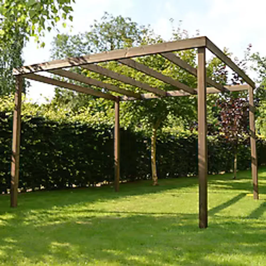 Ahşap Smart Pergole Tente Çardak 250x250 Cm