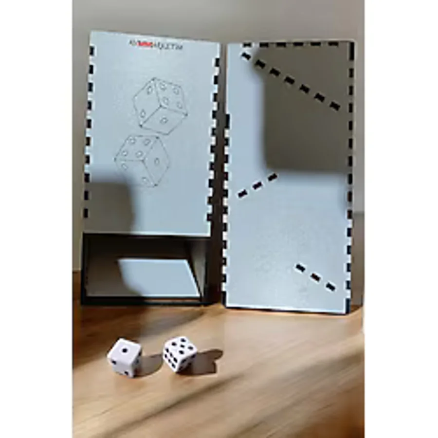 Ahşap Zar Kulesi Zar Atma Aparatı Tavla İçin Zar Atma Kulesi Dice Tower