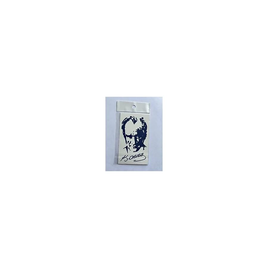 Airbrush Tattoo Atatürk Küçük Boy 11X8 Cm Yarı Kalıcı Geçici Dövme Yapıştırma Dövme