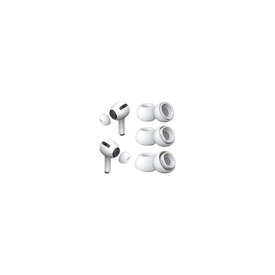 AirPods Pro & AirPods Pro 2. Nesil için Gürültü Azaltıcı Delikli, Silikon Kulaklık Ağrısı Yok, Kaymaz Yumuşak Kulak Uçları Uyumlu Airpods Pro/Pro 2 (Bedenler S/M/L)