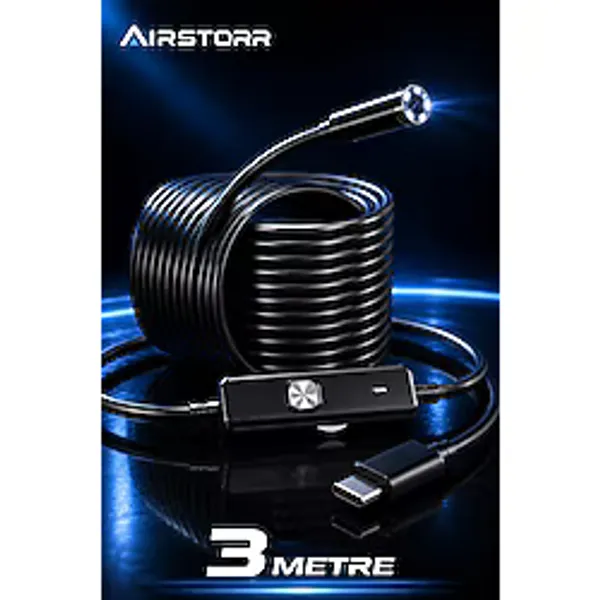 Aırstorr 2MP 1080P Endoskop Kamera Yılan Kamera Type-C-Micro-USB-OTG IP67 Su Geçirmez Android ve Windows Uyumlu
