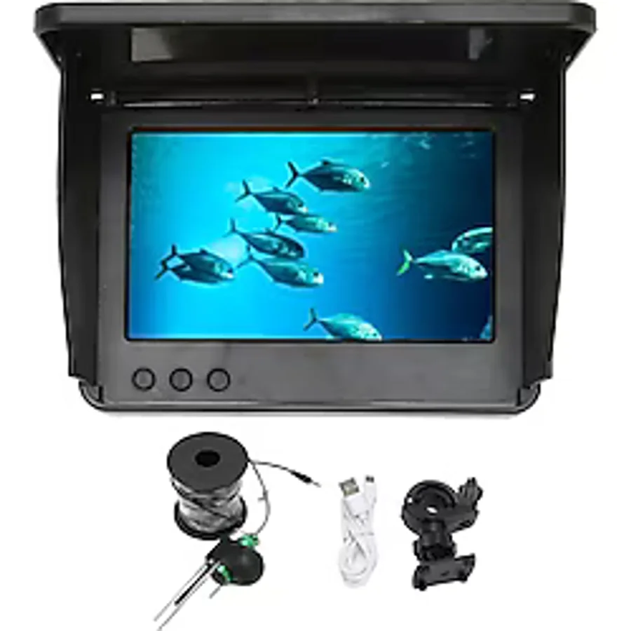 Airstorr Sualtı Balıkçılık Olta Kamerası LCD Monitör Balık Bulucu 15-20-25M Kablolu Su Geçirmez Kamera - 20M