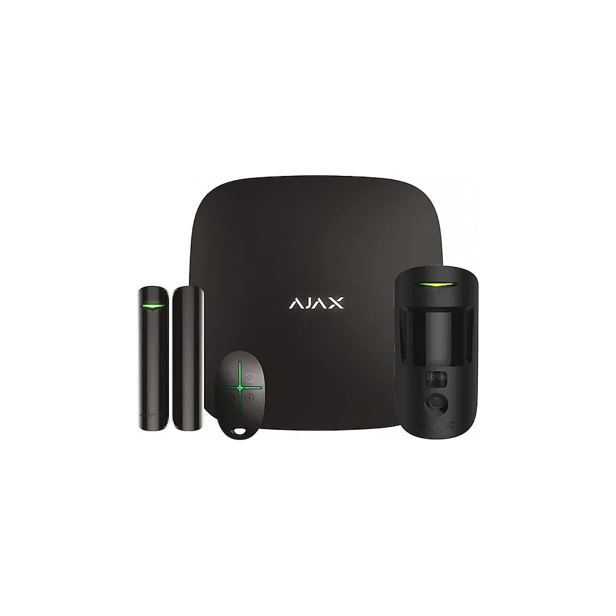 Ajax StarterKit Hub Siyah Akıllı Güvenlik Sistemi