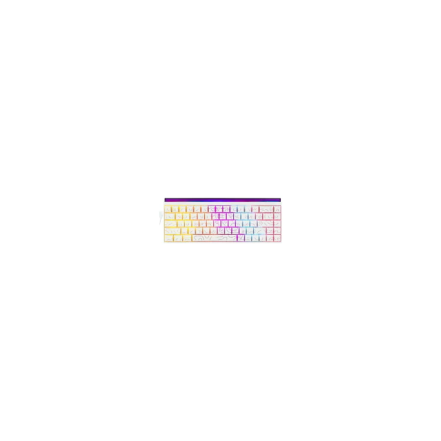 Ajazz NK68 Kontur Beyaz RGB %65 TKL Red Switch Kablolu Mekanik Oyuncu Klavyesi