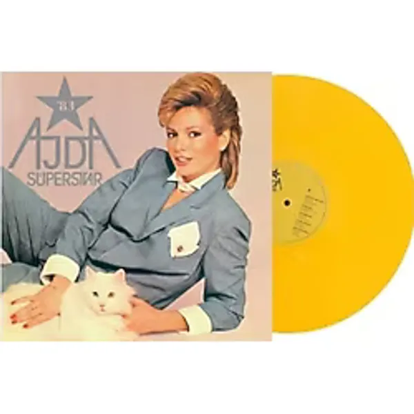 Ajda Pekkan Süperstar '83 Sarı Renkli Plak, Vintage Türk Pop Müzik Albümü Lp - Option-1