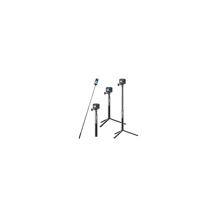 Akaso 120 cm Uzatılabilir Selfie Çubuğu ve Tripod Standı Aksiyon Kamera Aksesuarı