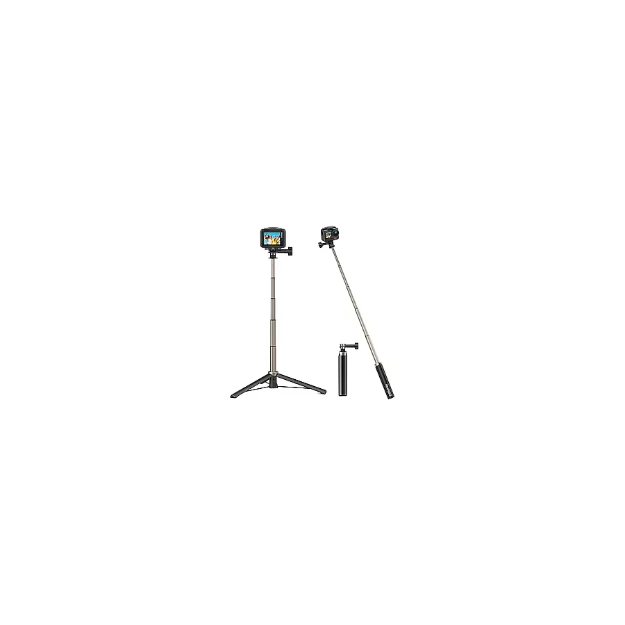 Akaso 60 cm Uzatılabilir Selfie Çubuğu ve Tripod Standı Aksiyon Kamera Aksesuarı