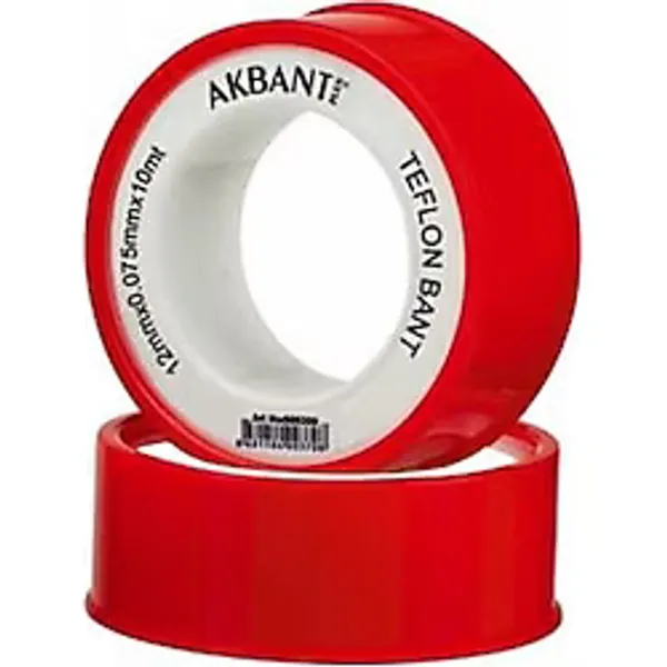 Akbant Teflon Bant 12MM x 0.075MM x 10 mt