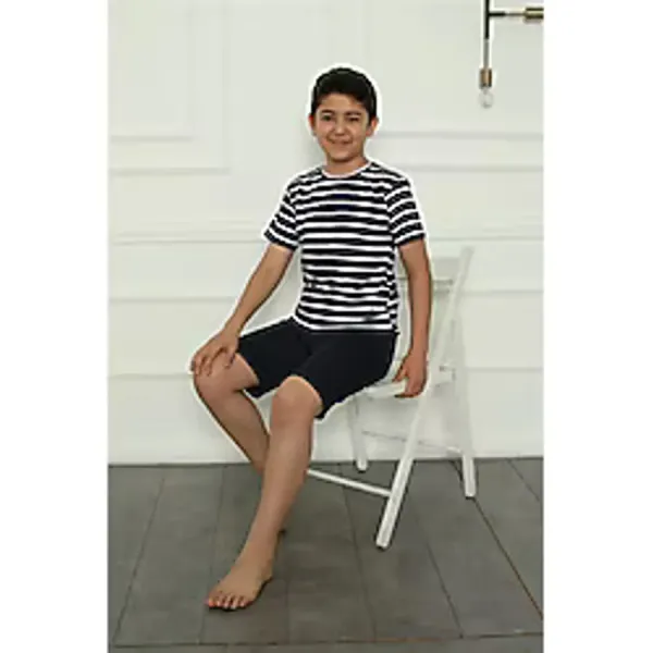 Akbeniz Erkek Çocuk Penye Şortlu Pijama Takım 20394