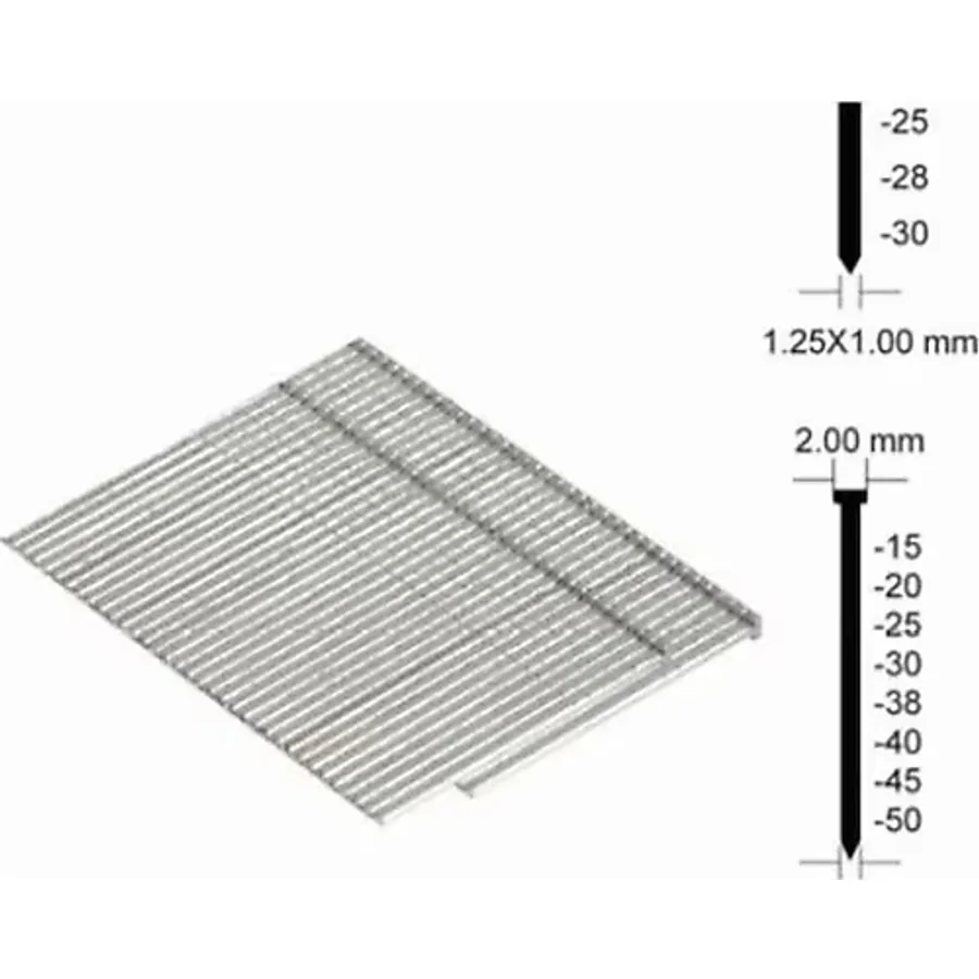 Akdeniz 18 GA 18xF30 Başlı 30 mm Brad Çiviler 5x5000 Adet