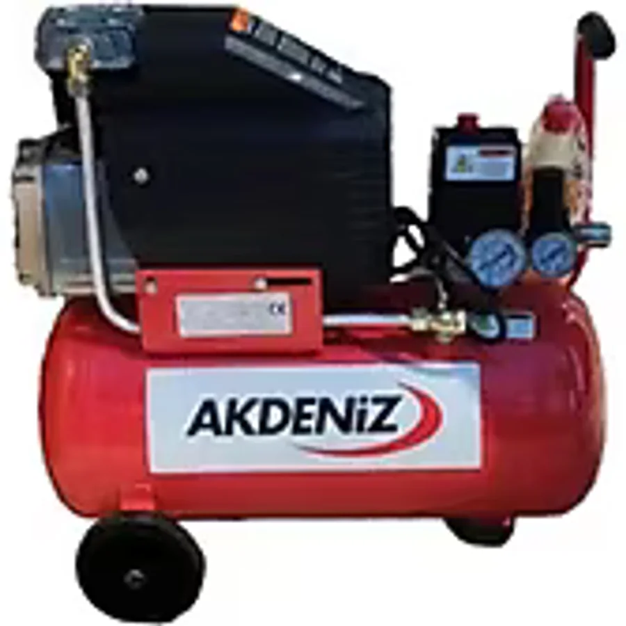 Akdeniz 2 HP 8 Bar 24 LT Yağlı Hava Kompresörü