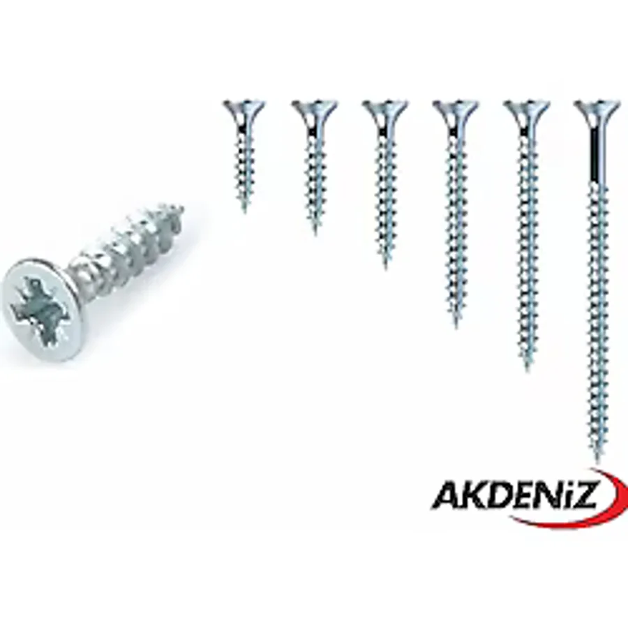 Akdeniz Sunta Vidası 3.5X30 Çinko 1000 adet