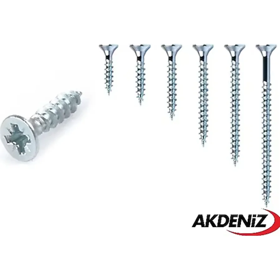 Akdeniz Sunta Vidası 5.0X40 Çinko 200 Adet