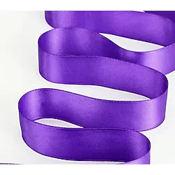 Aker Hediyelik Mor Saten Kurdela 3cm 10m Kırmızı Saten Kurdele Şerit - 3cm Saten Kurdela