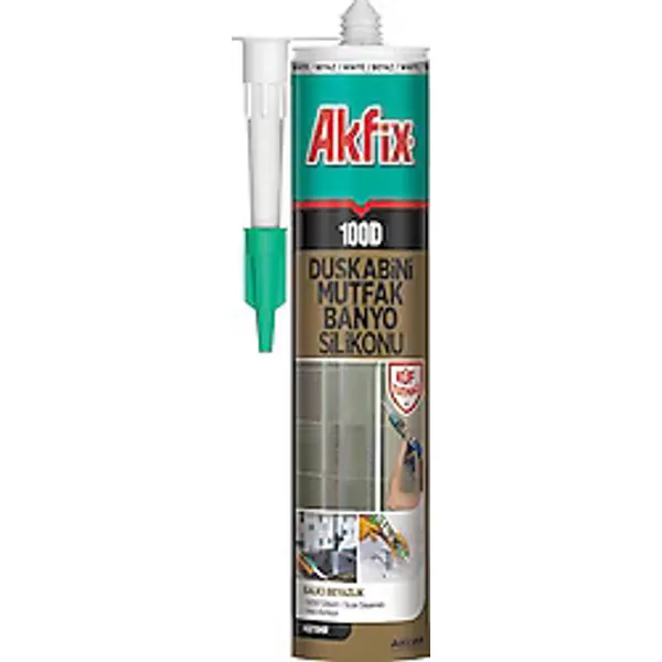 Akfix 100D Şeffaf Duşakabin Silikonu