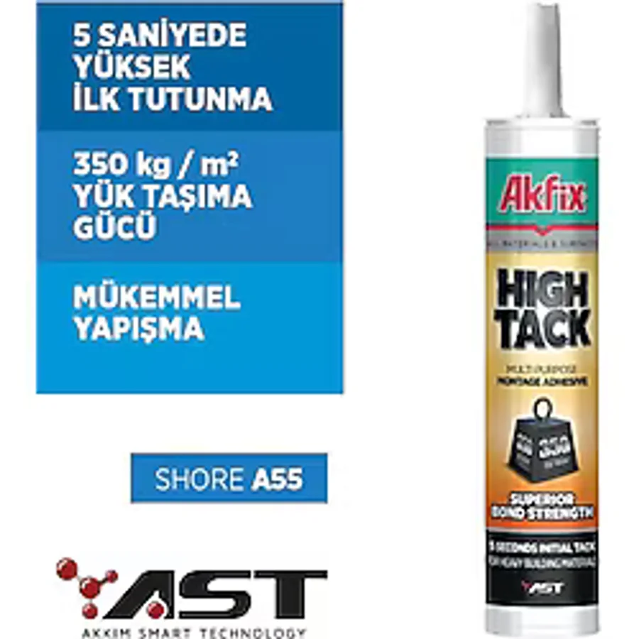Akfix High Tack Ast Montaj Yapıştırıcı Beyaz 290ml