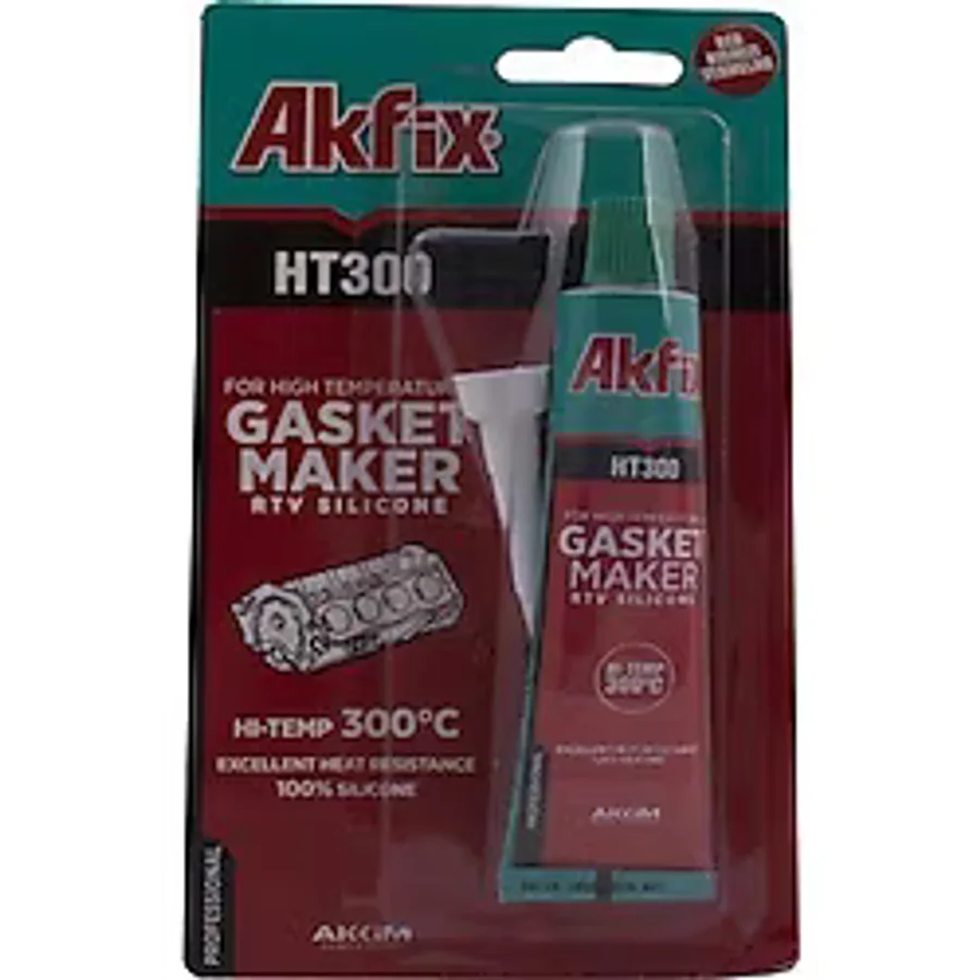 Akfix HT300 Yüksek Isı Silikonu Kırmızı Sıvı Conta