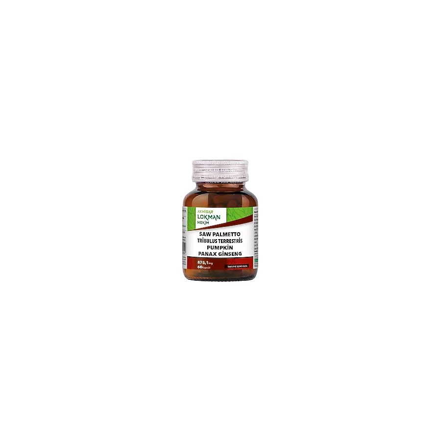 Akhisar Lokman Hekim Saw Palmetto Cüce Palmiye, Tribulus Terrestris - Demir Dikeni, Kabak Çekirdeği Tohumu, Panax Ginseng