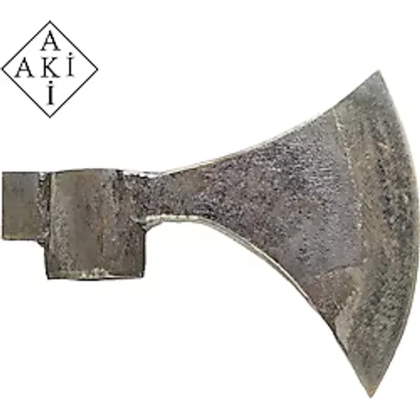 Aki Dövme Çelik Balta Oval Sap-20 cm-No 3-Sapsız - Siyah