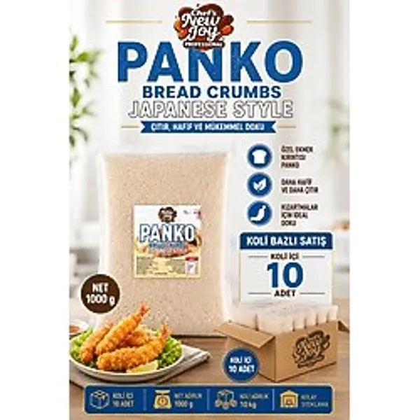 Akıllı Bayi Ekmek Kırıntısı Panko 1000 G x 10 Adet - 1 Koli (Koli Bazlı Avantaj Paketi) - Renkli