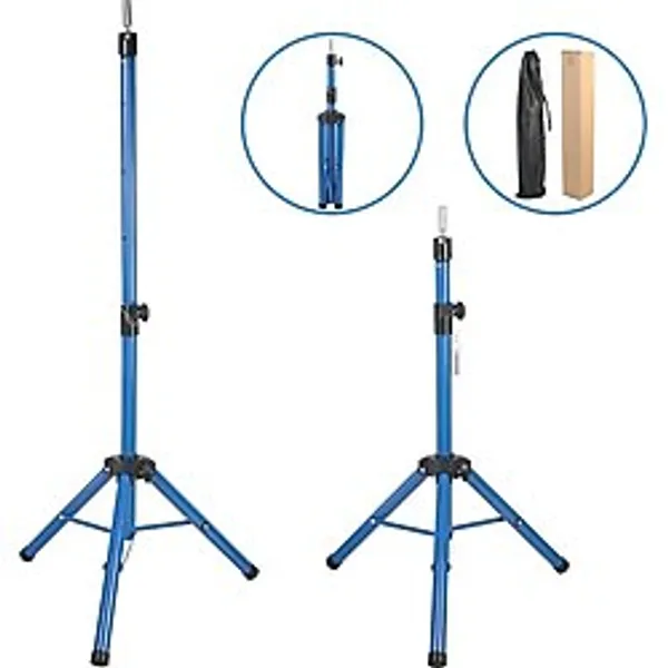 Akıllı Bayi Kuaför Eğitim Mankeni İçin Metal Tripod - Mavi + Taşıma Çantası - standart