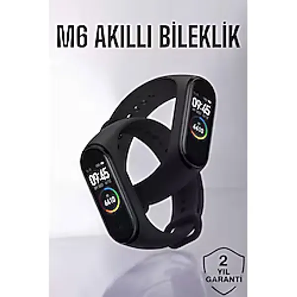 Akıllı Bileklik Fitness ve Sağlık İçin Akıllı Bileklik Adım Sayar, Kalp Atışı, Uyku Izleme - Standart - Dijital