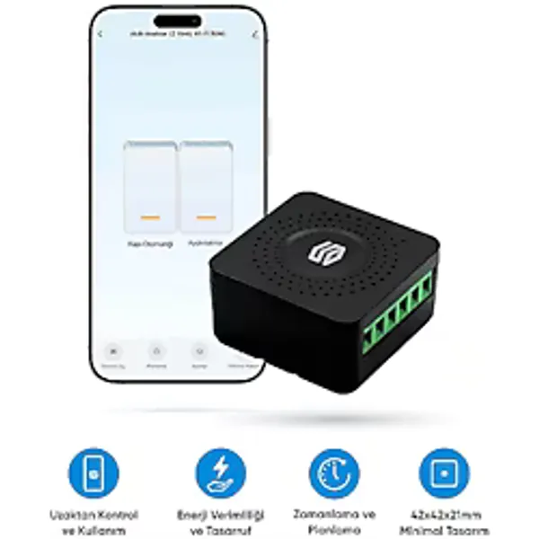 Akıllı Mini Anahtar 2 Yönlü Wi-Fi Uzaktan Kontrol