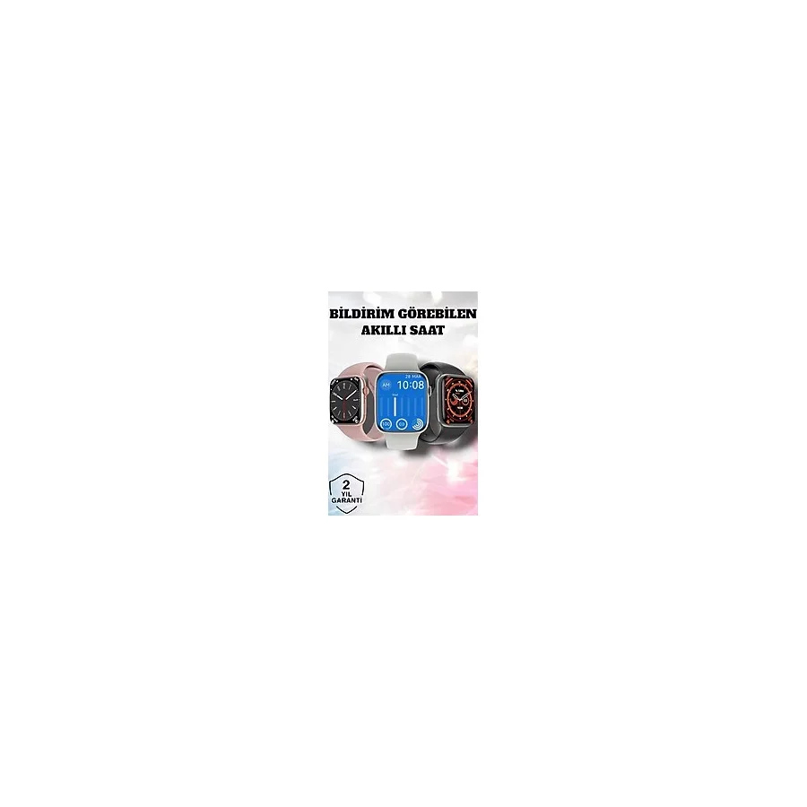 Akıllı Saat Adım Sayar Kalp Atışı İzleme Dokunmatik Bluetooth Bağlantılı - EEEEEE4864-477