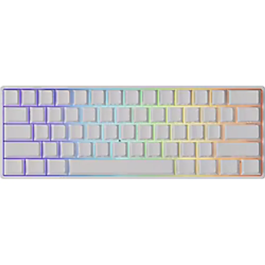 Akko MonsGeek FUN60 Pro Shine-Through Beyaz ARGB %60 TKL Glare Magnetic Switch Kablolu/Kablosuz Mekanik Oyuncu Klavyesi