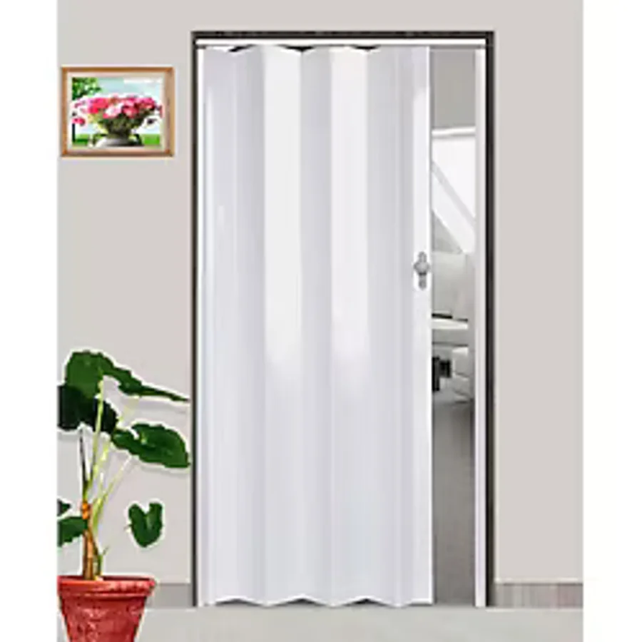 Akordiyon Kapı Beyaz 85X203