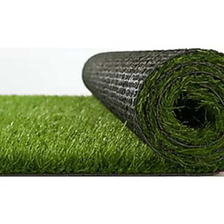 Akseren Suni Yapay Çim Halı 20MM En : 1 Metre - Krem - Yeşil