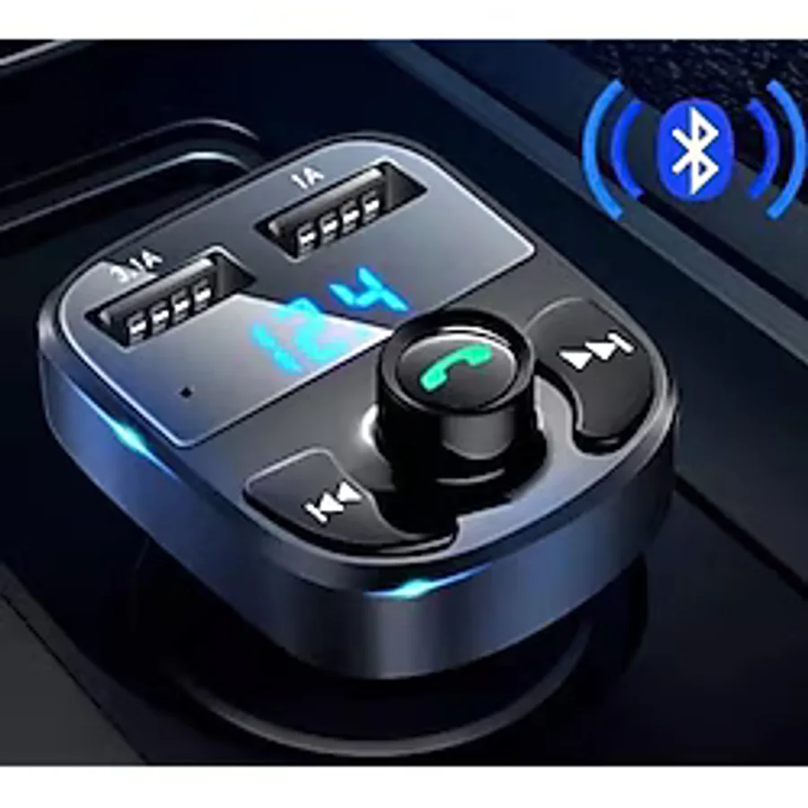 Aksesuar Manessa Car Mp3 Araç Fm Transmitter, Bluetooth Usb, Mp3, Kart Çakmaklık Girişli Oto Müzik Çalar Kiti