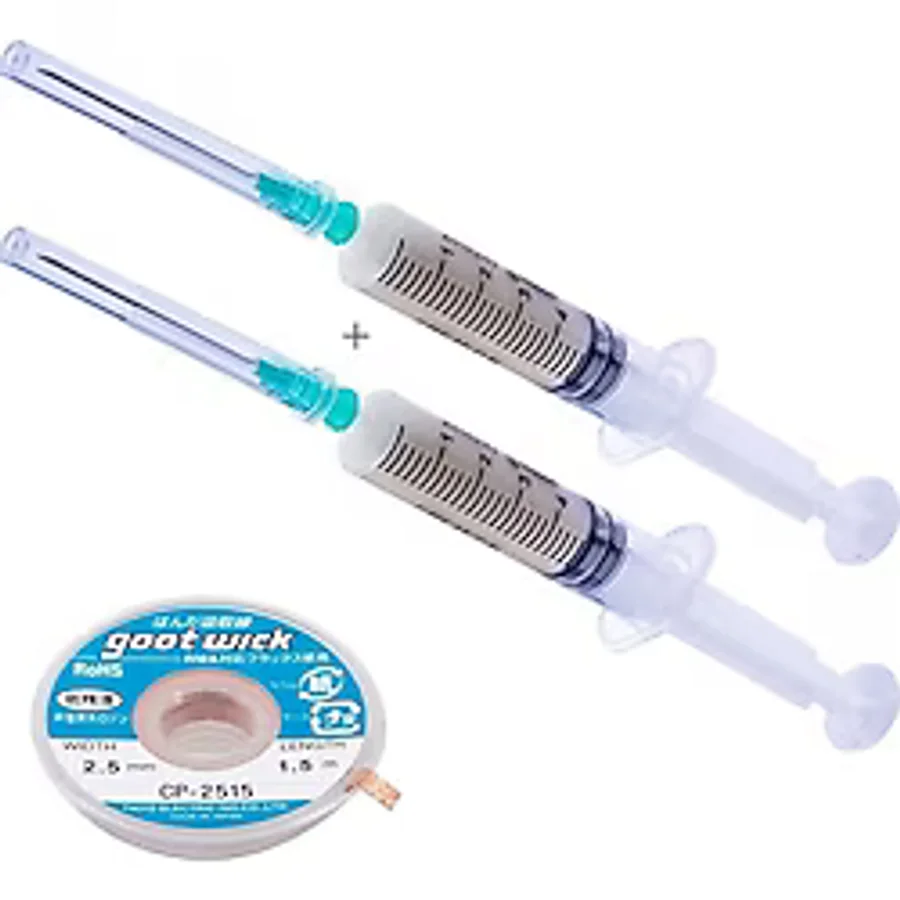 Aksesuar33 Krem Flux,anakart Enteğre Lehim Toplama ve Yüzey Temizleme Seti 2,5mm
