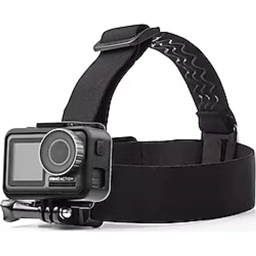 Aksiyon Kameralar için Kaydırmaz Silikonlu Kafa Bandı Head Strap
