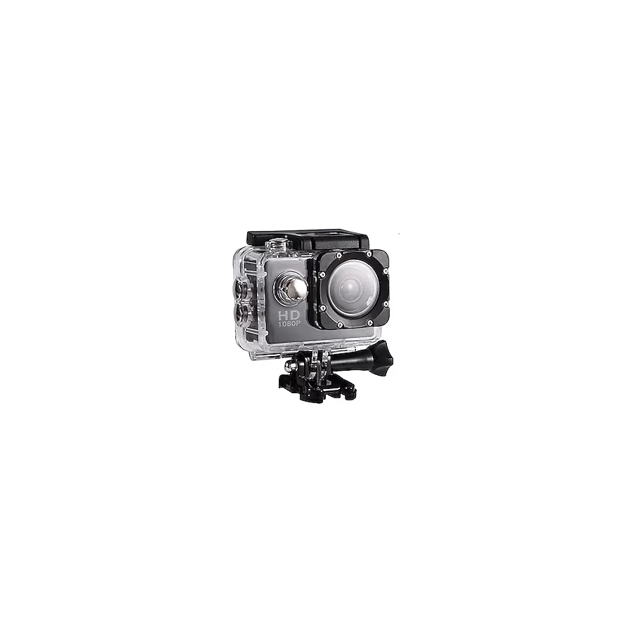 Aksiyon Kamerası 12 MP Su Geçirmez 30 m Açık Hava Sporları Video DV Kamera 1080P Full HD LCD Mini Kamera 900 mAh Şarj Edilebilir Piller ve Montaj Aksesuarları Kitleri (Siyah)