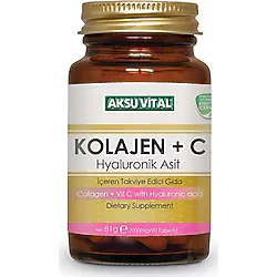 Aksu Vital Kolajen C Vitamini Hyaluronik Asit 90 Tablet