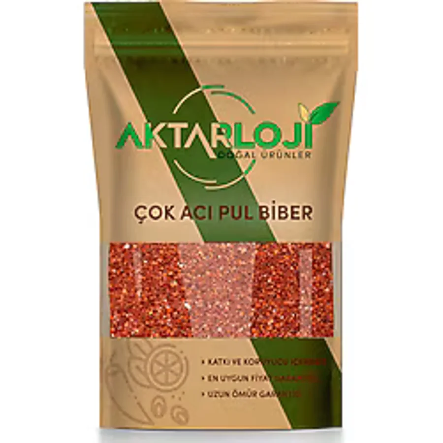 aktarloji 1 kg Çok Acı Pul Biber Zehir Acı Gaziantep