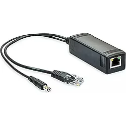 Aktif PoE Enjektör Kablo - Siyah POE Splitter Poe Converter