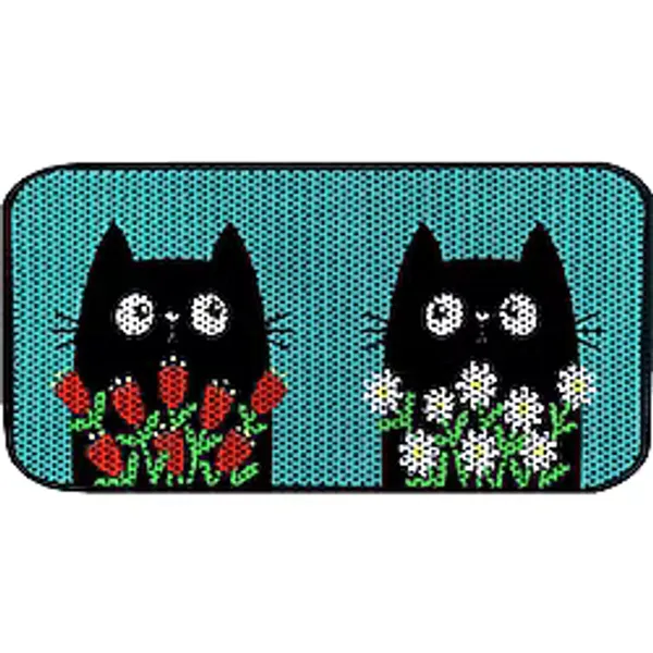 Aktunç Elekli Tuvalet Desenli Önü Kedi Kumu Paspası 60X120 cm DESEN 7