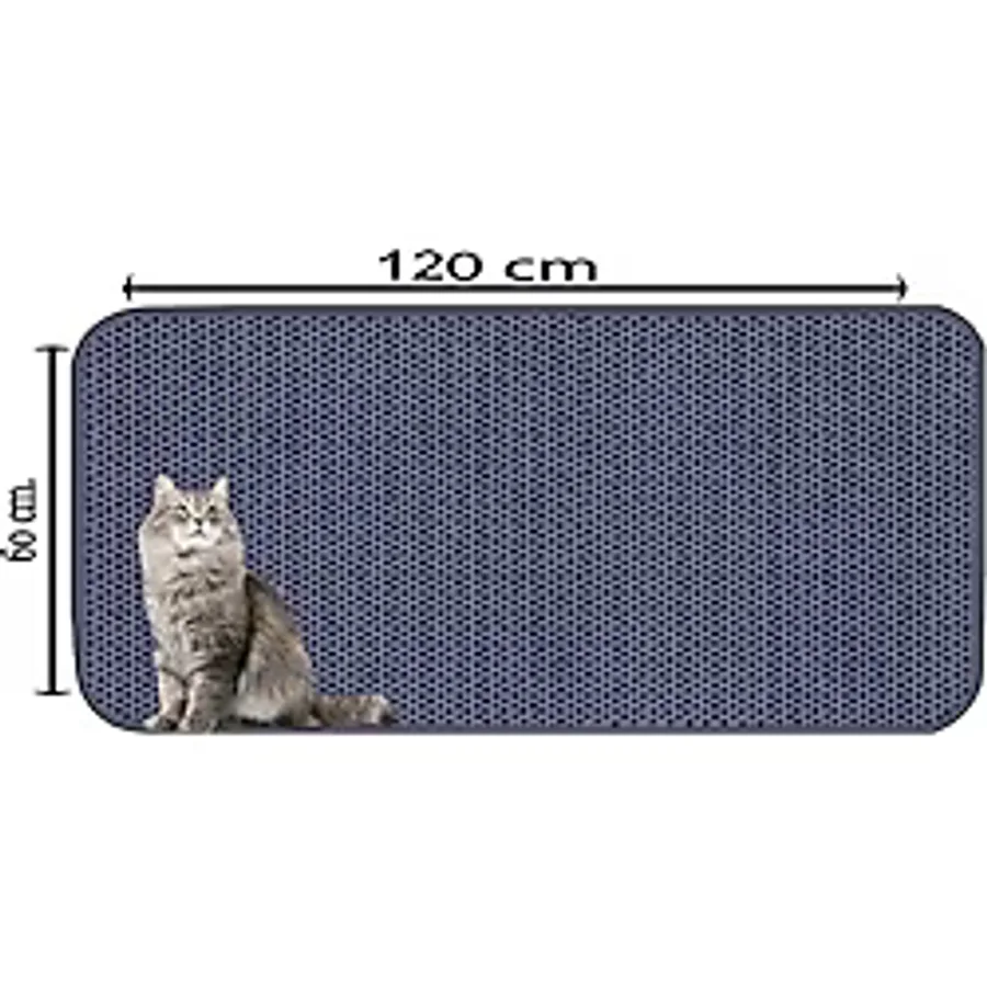 Aktunç Elekli Tuvalet Önü Kedi Kumu Paspası 60x120 Cm Gri